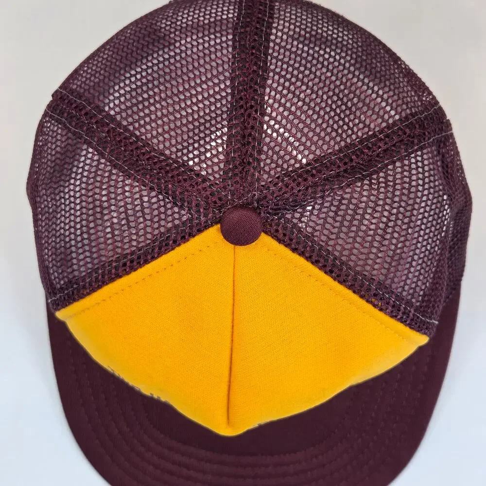 Vintage 1988 Two Harbors Centennial Snapback Trucker Hat USA Foam Mesh Cap